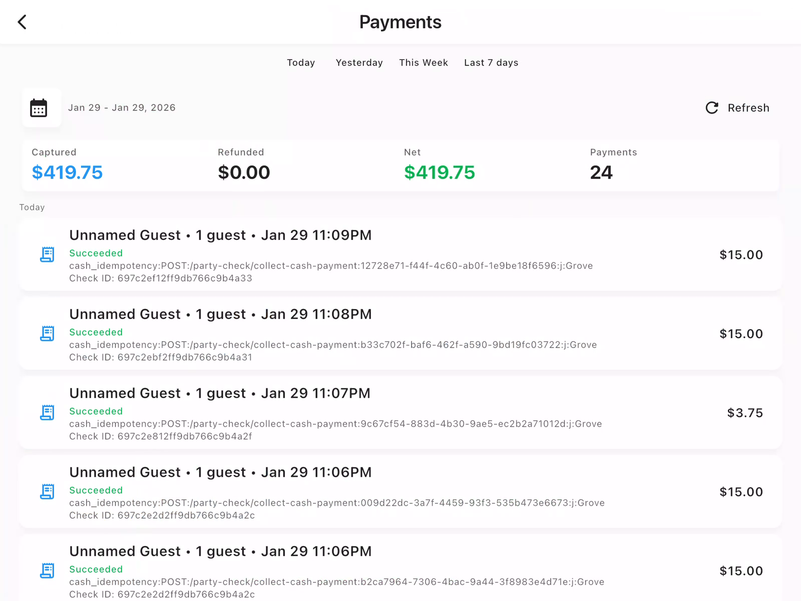 Payments Dashboard
